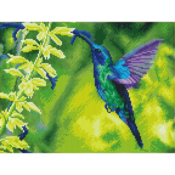 DIAMOND DOTZ® Hummingbird Garden Special Edition Diamond Painting Kit - Picture 1 of 7